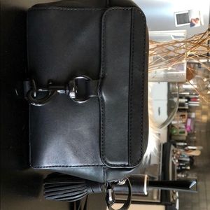 Black leather& hardware Rebecca Minkoff Camera bag